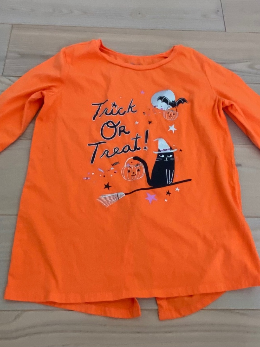 Carter’s Kid Girls’ Size 14 Halloween Shirt Long Sleeve
